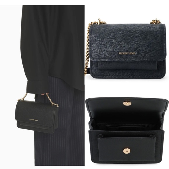 MICHAEL MICHAEL KORS - Claire Leather crossbody bag black  MICHAEL MICHAEL KORS Claire Leather crossbody bag NWT $298